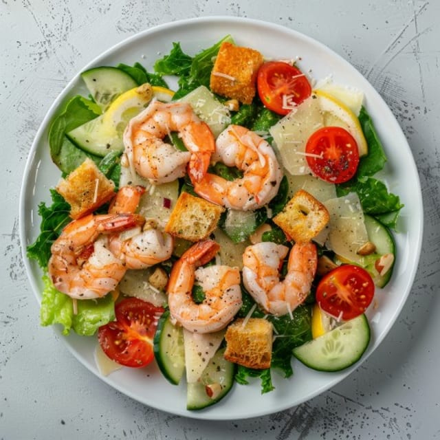 Caesar Shrimp Salad.