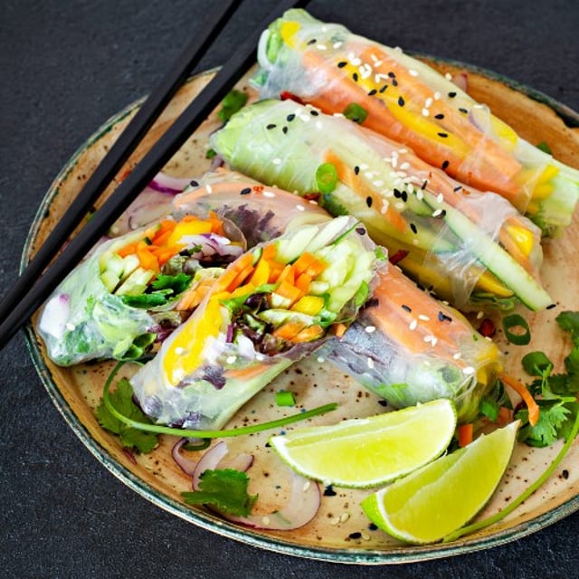 Veggie Spring Rolls.