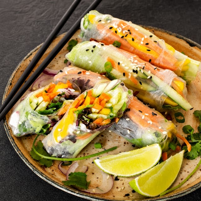 Veggie Spring Rolls.